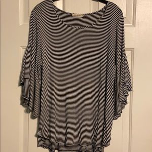 Pebble and Stone Black Stripe Shirt